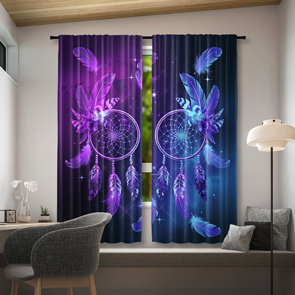 ม่านดักฝันสีม่วง ศิลปะขนนก สไต - Interior Design Of Cafe บทวิจารณ์และราคา