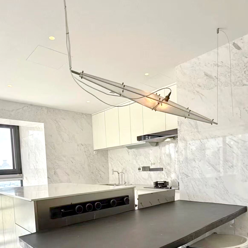 โคมไฟระย้าแก้ว LED ดีไซน์เรียบ - Interior Design Minimalist บทวิจารณ์และราคา