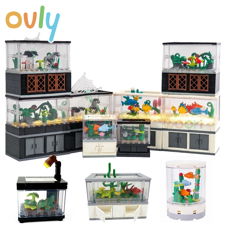 ถังปลาบล็อกตัวต่อของเล่นเรืองแ - Interior Design Lego บทวิจารณ์และราคา