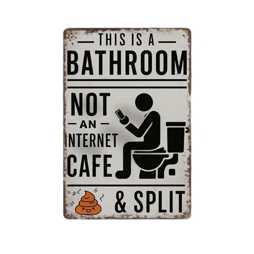 ป้ายโลหะติดผนังพร้อมข้อความตลก - Interior Design Of Cafe บทวิจารณ์และราคา